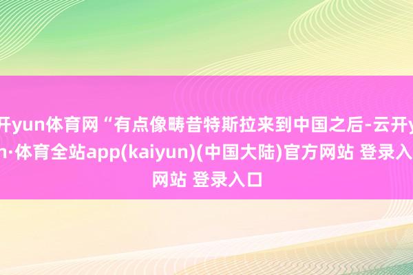 开yun体育网“有点像畴昔特斯拉来到中国之后-云开yun·体育全站app(kaiyun)(中国大陆)官方网站 登录入口