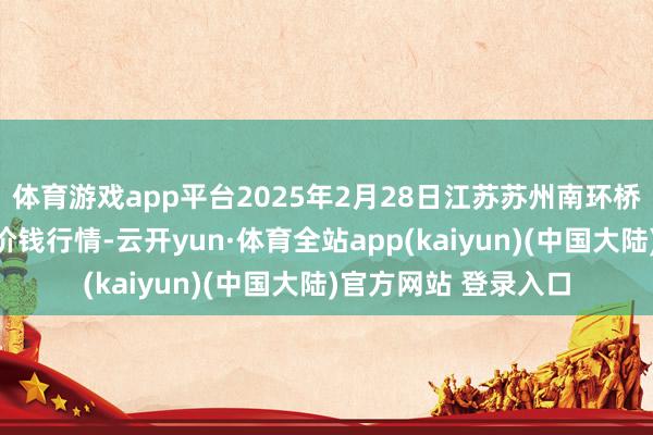 体育游戏app平台2025年2月28日江苏苏州南环桥农副居品批发商场价钱行情-云开yun·体育全站app(kaiyun)(中国大陆)官方网站 登录入口